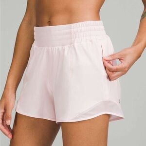 NWT! lululemon strawberry milkshake hotty hot HR shorts - size 0